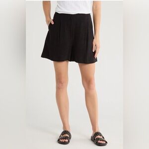 ASOS DESIGN Tailored Linen Pleated Shorts
